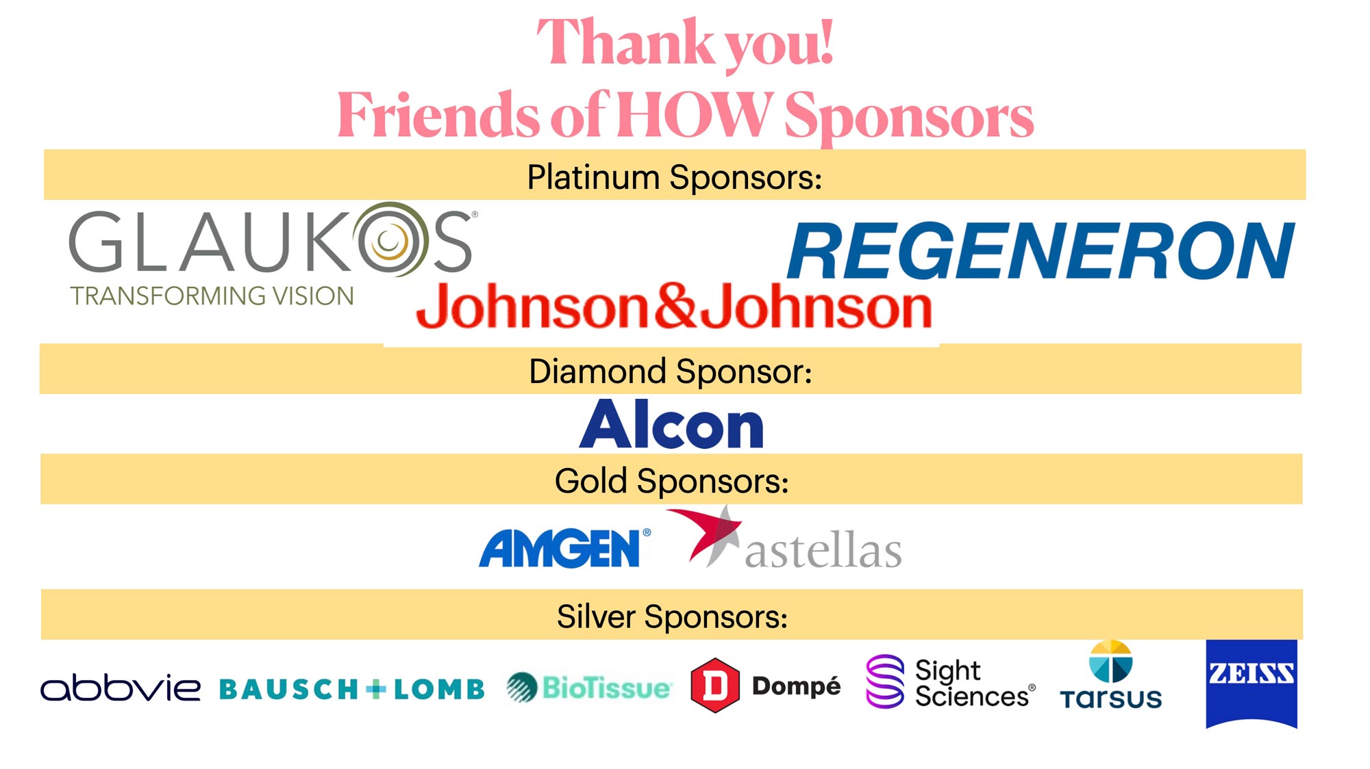 sponsors